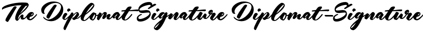 The Diplomat Signature Diplomat-Signature font