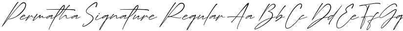 Permatha Signature Regular font