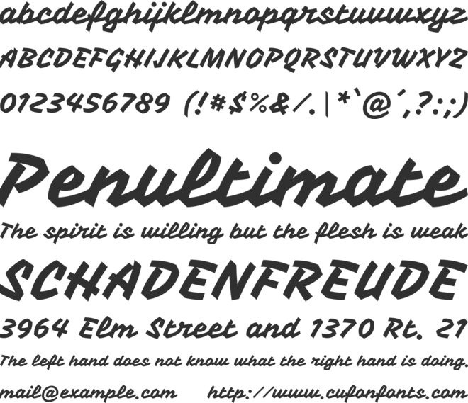Vampiro One font preview