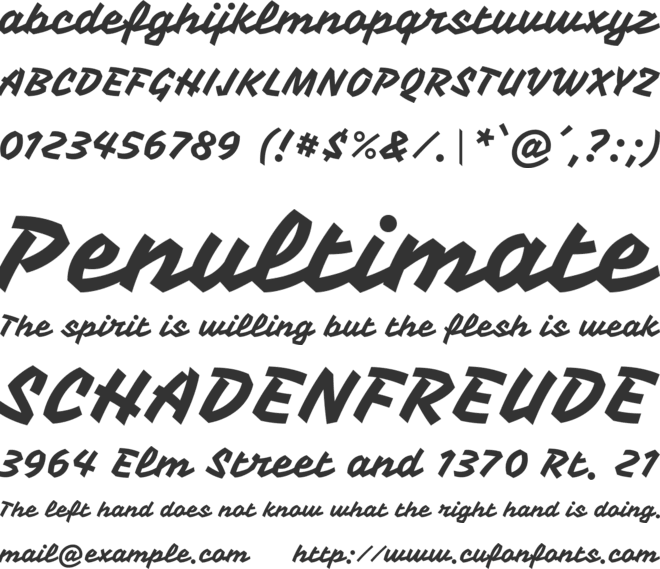 Vampiro One font preview