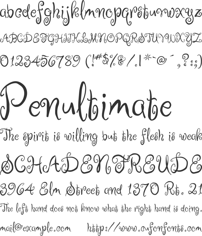 Ruge Boogie font preview