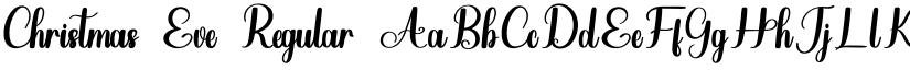 Christmas Eve Regular font