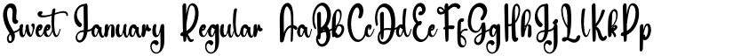 Sweet January Regular font