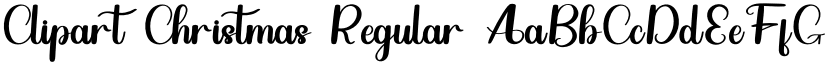 Clipart Christmas Regular font