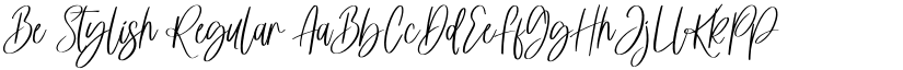 Be Stylish Regular font