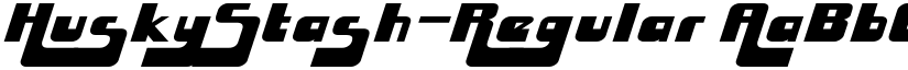 HuskyStash-Regular font