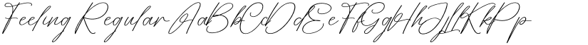 Feeling Regular font