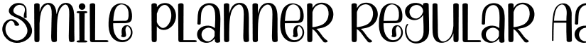 Smile Planner Regular font