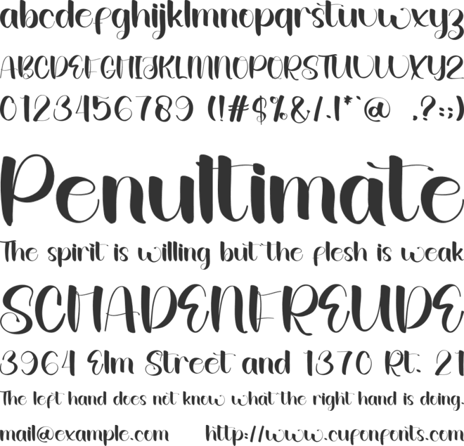 Baby  Milk font preview