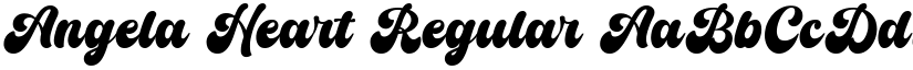 Angela Heart Regular font