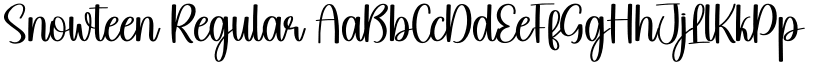 Snowteen Regular font