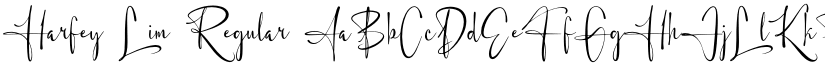 Harfey Lim Regular font
