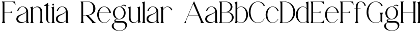 Fantia Regular font