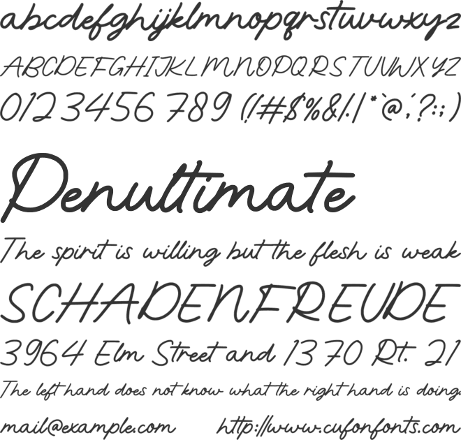 NCL Velvet Bomiqy font preview