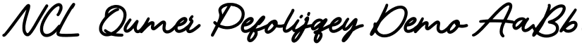 NCL Qumer Pefolijqey Demo font