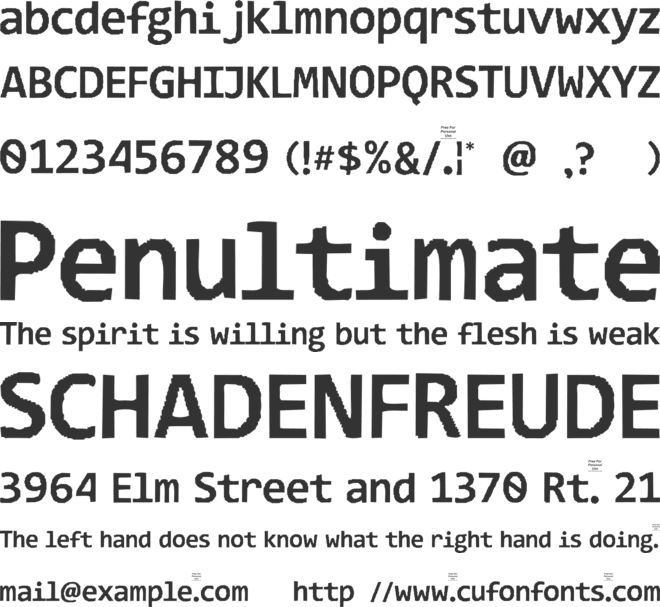 Cloristan Prafostin font preview