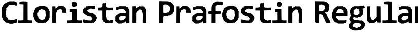 Cloristan Prafostin Regular font