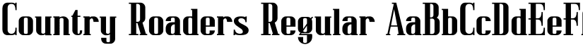Country Roaders Regular font