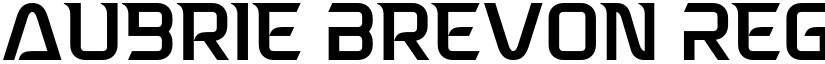 Aubrie Brevon Regular font