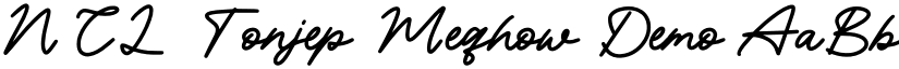NCL Tonjep Meqhow Demo font