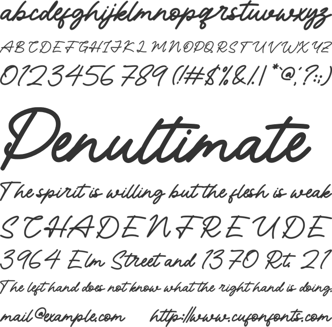 NCL Tonjep Meqhow font preview