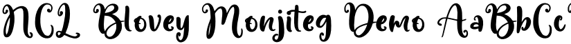 NCL Blovey Monjiteg Demo font