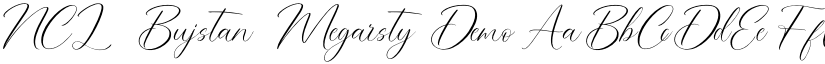 NCL Bujstan Megarsty Demo font