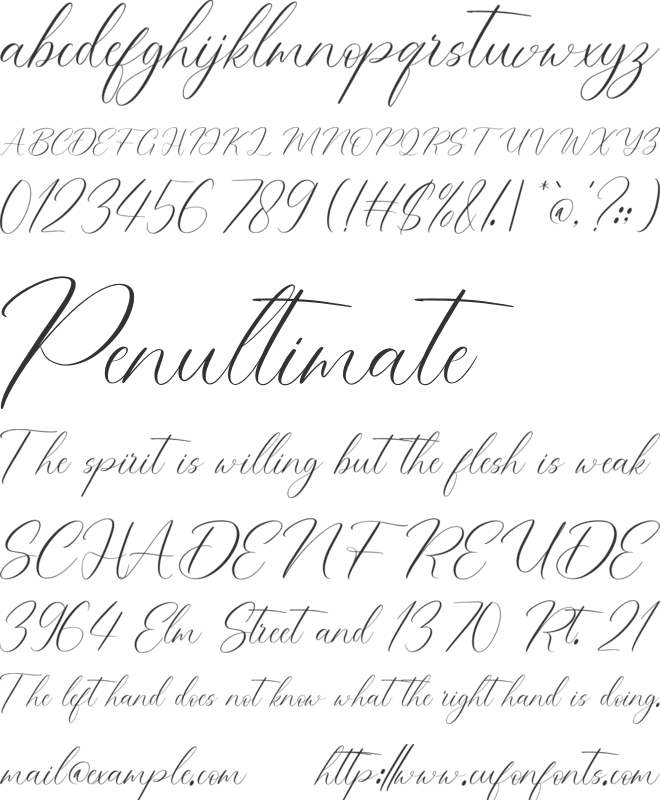 NCL Bujstan Megarsty font preview