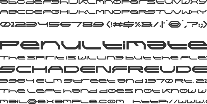 NCL Kamver font preview