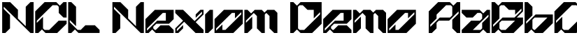 NCL Nexiom Demo font