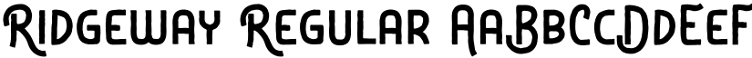 Ridgeway Regular font