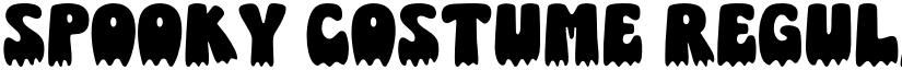 Spooky Costume Regular font