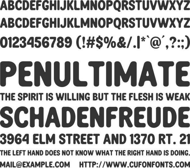 Grupi Sans Personal Use font preview
