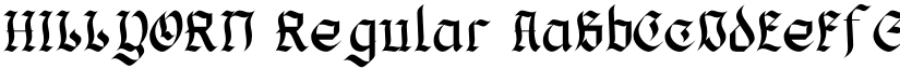 HILLYORN Regular font
