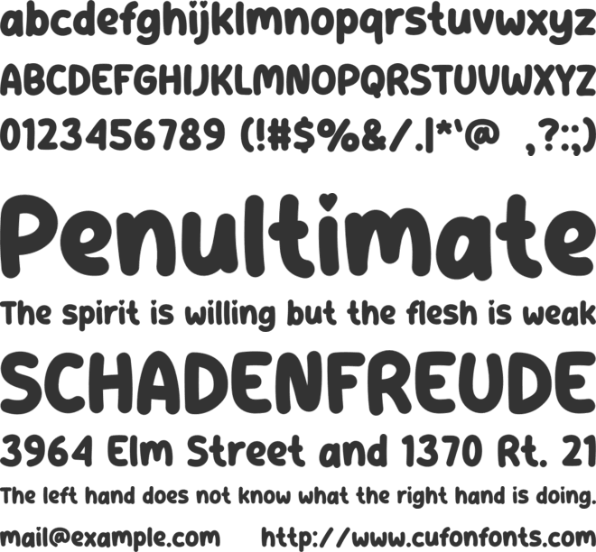 KECILIMUT font preview