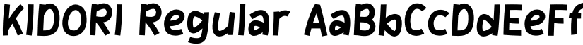 KIDORI Regular font