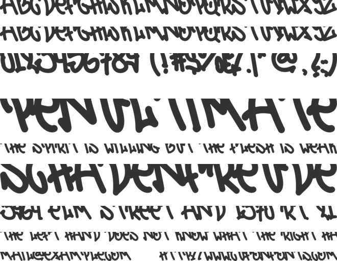 Urban Stroke font preview