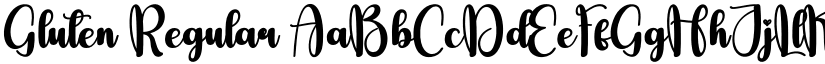 Gluten Regular font