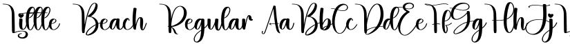 Little Beach Regular font