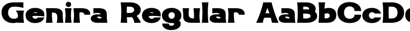 Genira Regular font