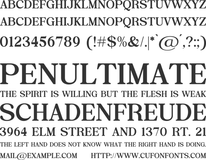 Balenia font preview