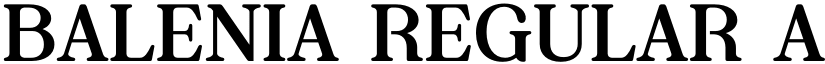 Balenia Regular font