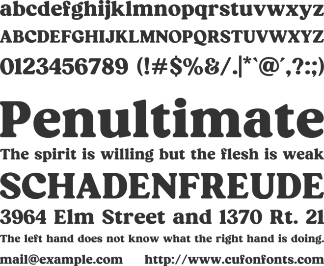 Magical Night font preview