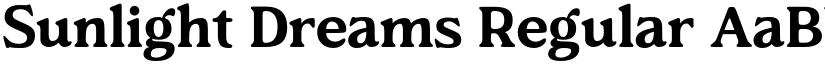 Sunlight Dreams Regular font
