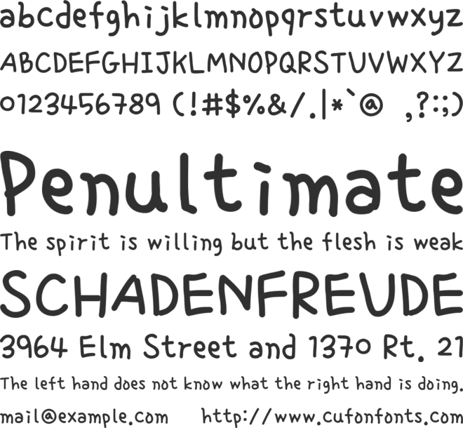 Single Day font preview