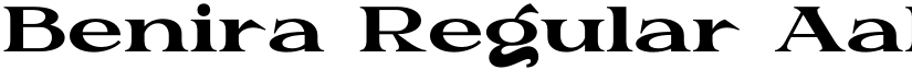 Benira Regular font