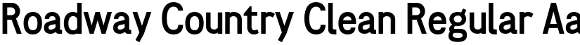 Roadway Country Clean Regular font