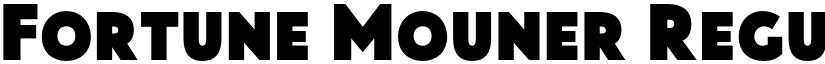 Fortune Mouner Regular font