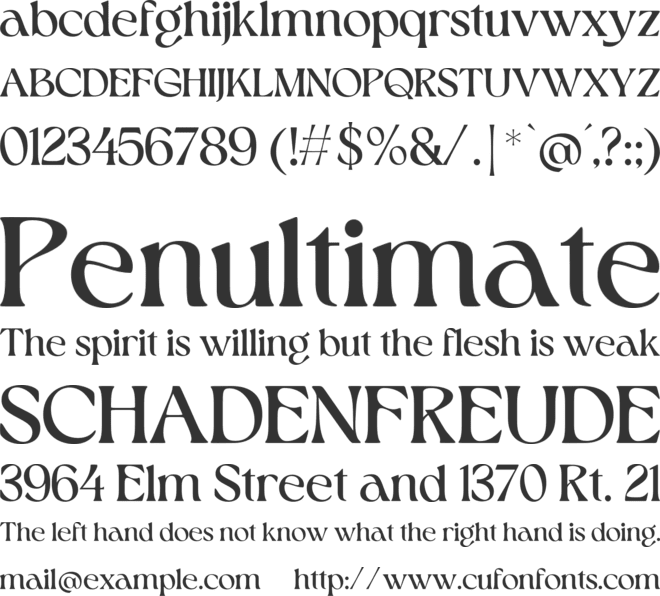 Black Rock font preview