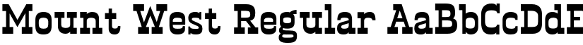 Mount West Regular font